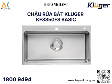 Chậu rửa bát Kluger KF8850FS Basic - Inox 304 posco - Linen chống xước